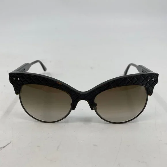 Bottega Veneta Black Woven Avana BV0014S SunglassesExcellent Condition
